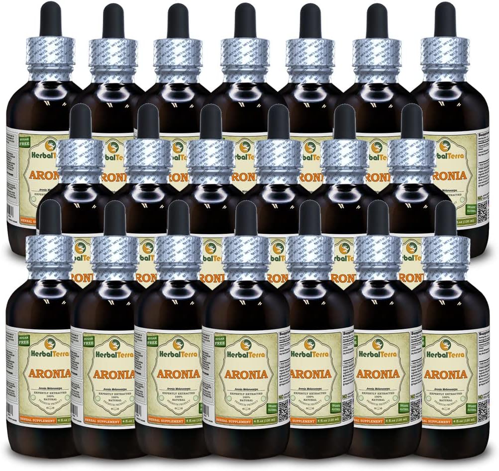 Extracto Líquido de Aronia (Aronia Melanocarpa) – 20x4 oz | HerbalTerra