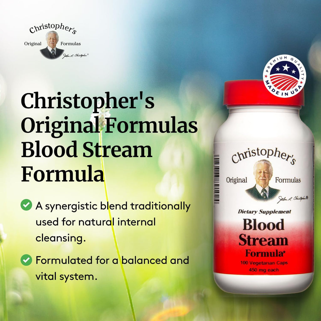 Fórmulas DR. CHRISTOPHER Fórmula para el Torrente Sanguíneo, 100 Cápsulas