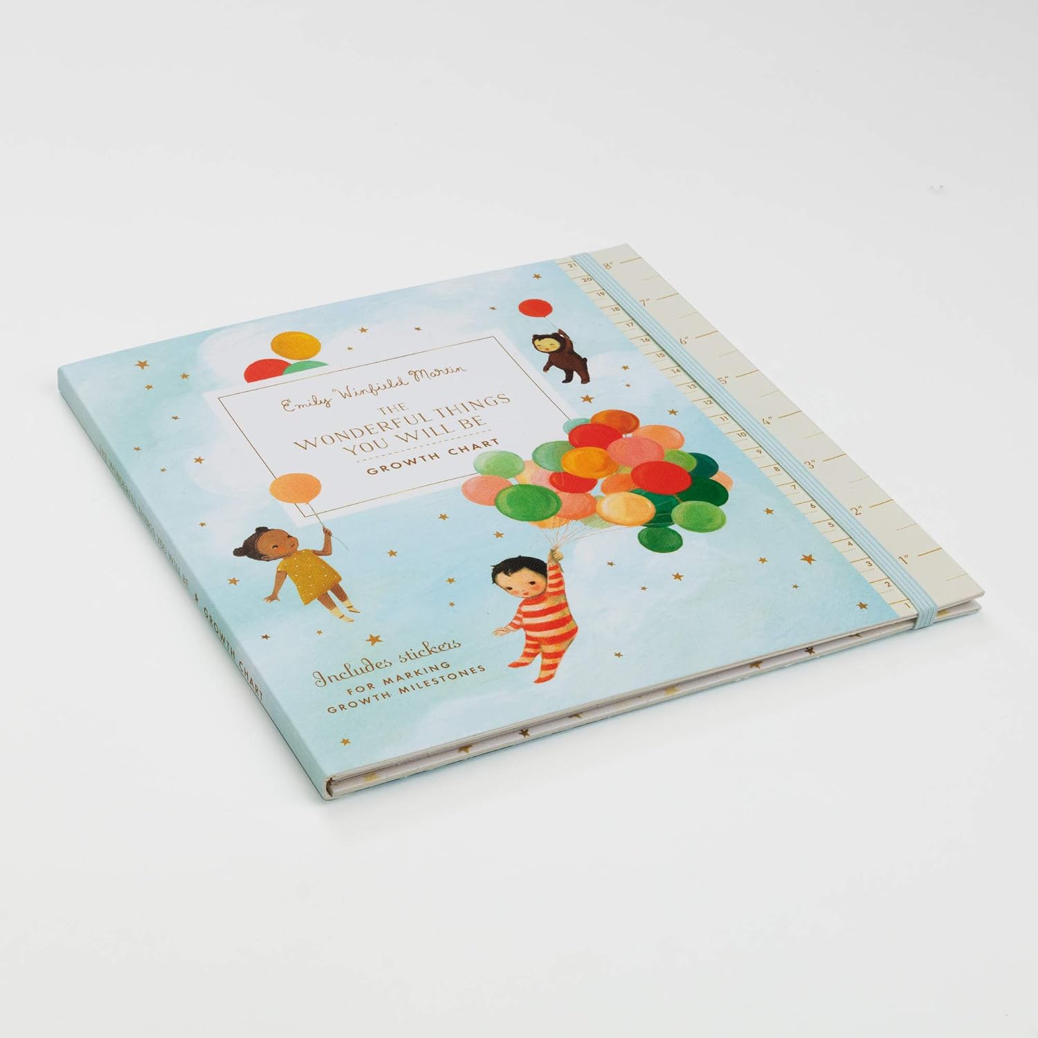 Tabla de crecimiento "The Wonderful Things You Will Be": Incluye pegatinas para marcar los hitos de crecimiento