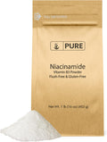 Pure Original Ingredients Niacinamida en Polvo (454g) - Vitamina B3 Sin Enrojecimiento, Sin Gluten