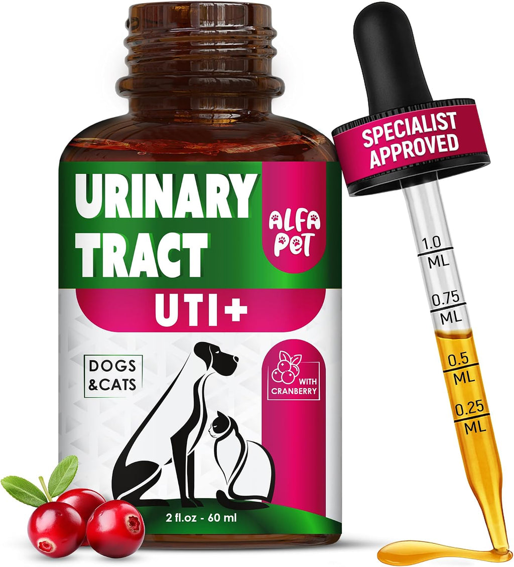 Complemento Urinario con Arándano para Perros y Gatos - Gotas para el Apoyo Renal y Vesical - 60 ml