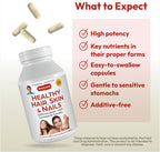 ANDREW LESSMAN Healthy Hair, Skin and Nails - 60 Cápsulas - 3000 mcg Biotina de Alta Bioactividad, Complejo B