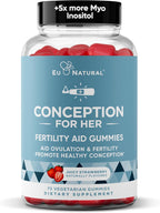 Conception for Her Fertility Gummies - Gominolas de Fertilidad para Mujer con Myo Inositol y Folato, 75 gominolas