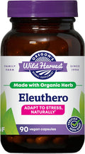 Oregon's Wild Harvest Eleuterococo Orgánico Cápsulas | 90 Cápsulas