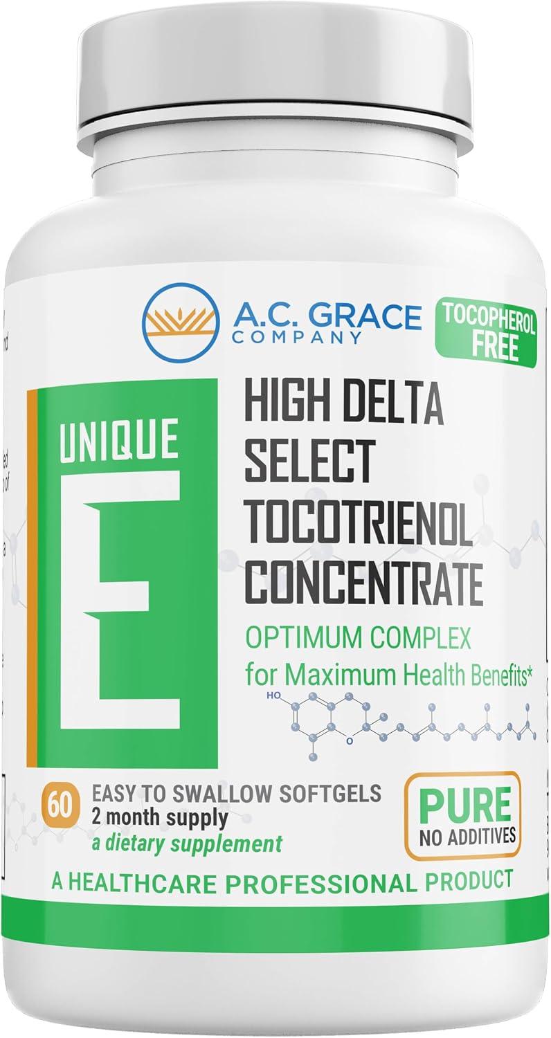Unique E Tocotrienoles - Softgels sin tocoferoles, 60 unidades