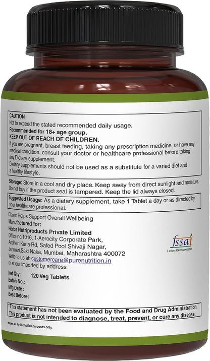 Pure Nutrition Vitamin K Complex K1 + K2 | 2250 mcg | 120 Comprimidos – Image 6