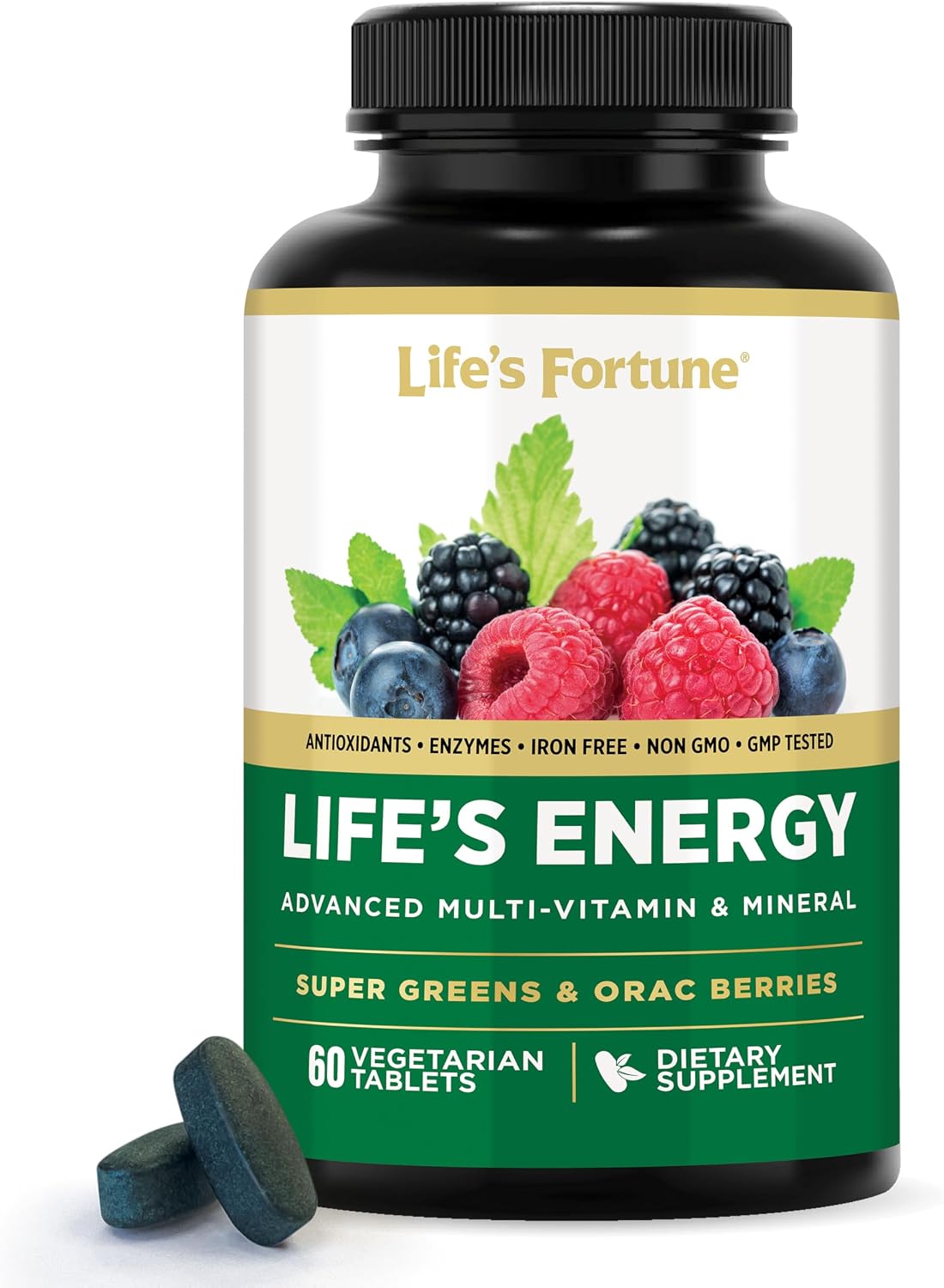 Life's Energy Advanced Daily Multivitamin con Super Greens - 120 Comprimidos