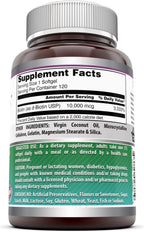 Amazing Formulas Biotina con Aceite de Coco Virgen Extra | 10000 mcg | 120 Cápsulas Blandas (2 Envases)