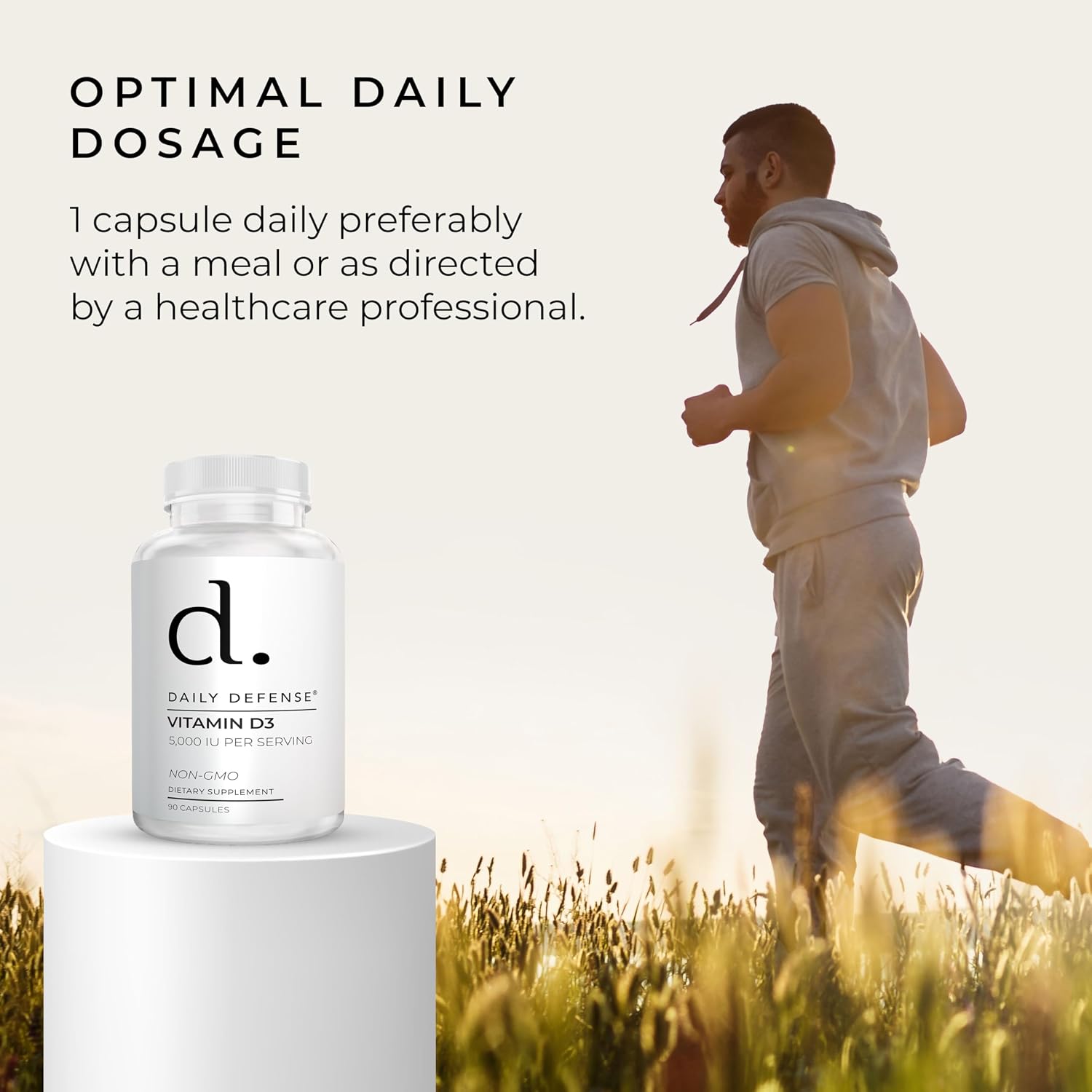 Vitamin D3 5000 IU 90 cápsulas - Daily Defense