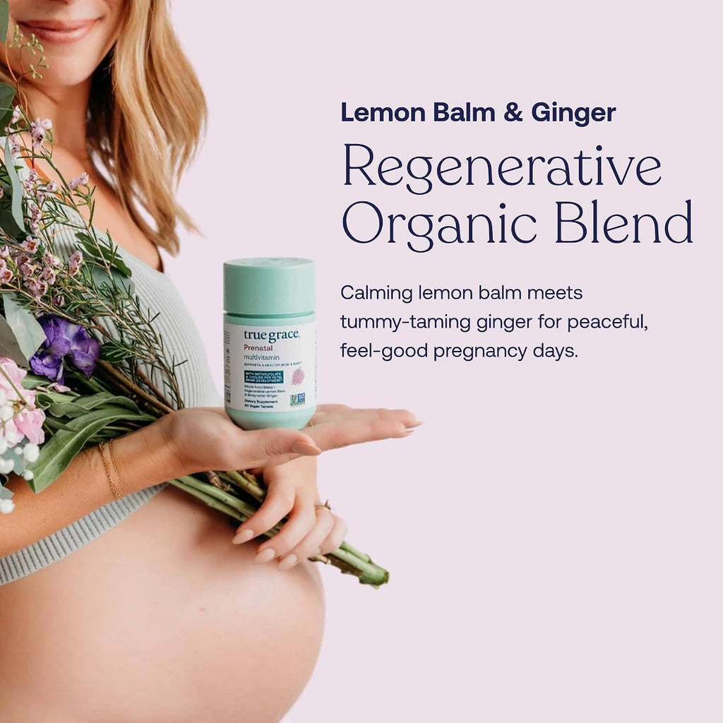 True Grace Prenatal Multivitamin - 60 comprimidos veganos
