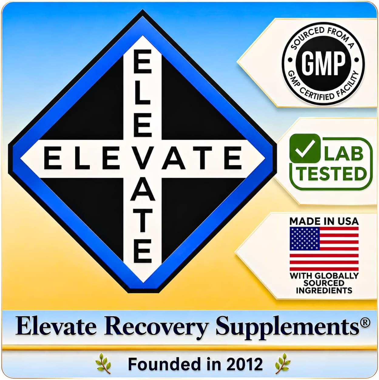 Elevate Recovery Supplements Apoyo Respiratorio 10-en-1, 90 Cápsulas