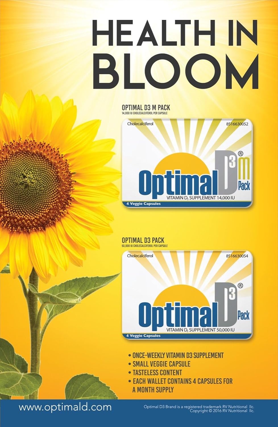 Optimal D3 50.000 UI - Suministro para 1 Mes