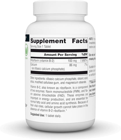 Source Naturals Vitamina B-2 Riboflavina 100 – Mantenimiento de las mucosas en condiciones normales: Favorece la – Image 3