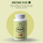 Ayurvedashree Medho Vatika 60 Comprimidos - Suplemento Herbal con 8 Hierbas Ayurvédicas