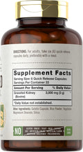 Carlyle Suplemento de Riñón de Ternera Grass Fed, 200 Cápsulas, 3000mg
