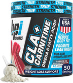BPI Sports CLA+Carnitine – Suplemento de L-Carnitina y CLA – Sabor Limonada Rosa – 50 Dosis