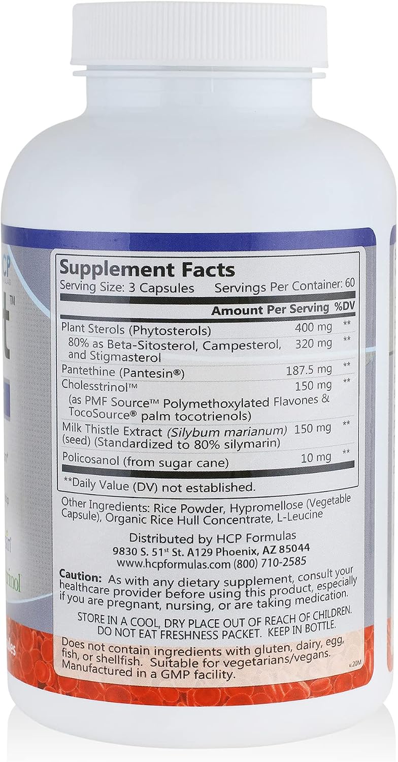 LipiCept - Fórmula Natural con Fitoesteroles para Mantener Niveles de Colesterol Saludables - 180 Cápsulas