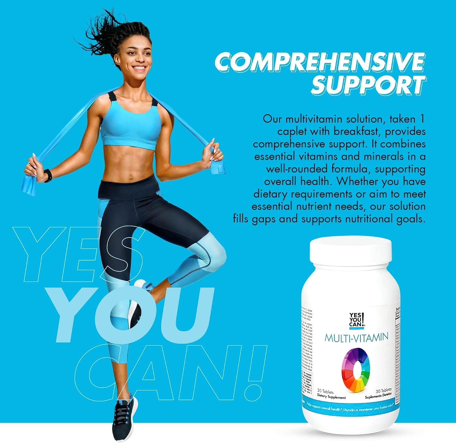 Yes You Can! Multivitamínico Diario para Hombres y Mujeres - 30 Comprimidos