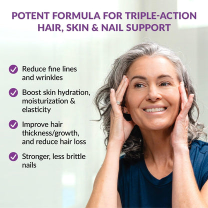 BioTrust Timeless Beauty Ceramide Booster - Complemento de Fito Ceramidas para Cabello y Piel + Vitamina C, Vitamina E, – Image 4