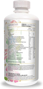 ACTIF Líquido Prenatal Orgánico Completo - 35+ Vitaminas con DHA y Colina, 32 oz (946 ml)