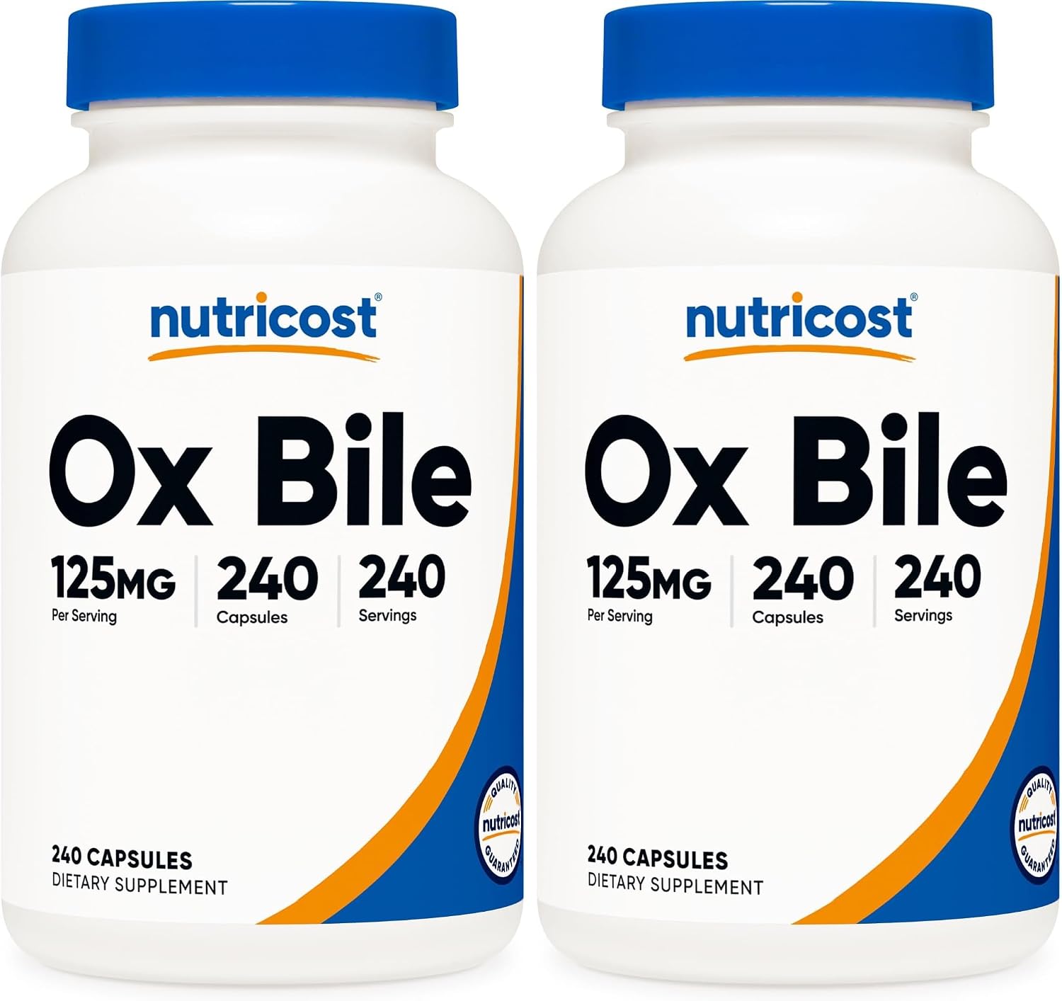 Nutricost Bilis de Buey 500mg - 120 Cápsulas - Sin Gluten y No GMO