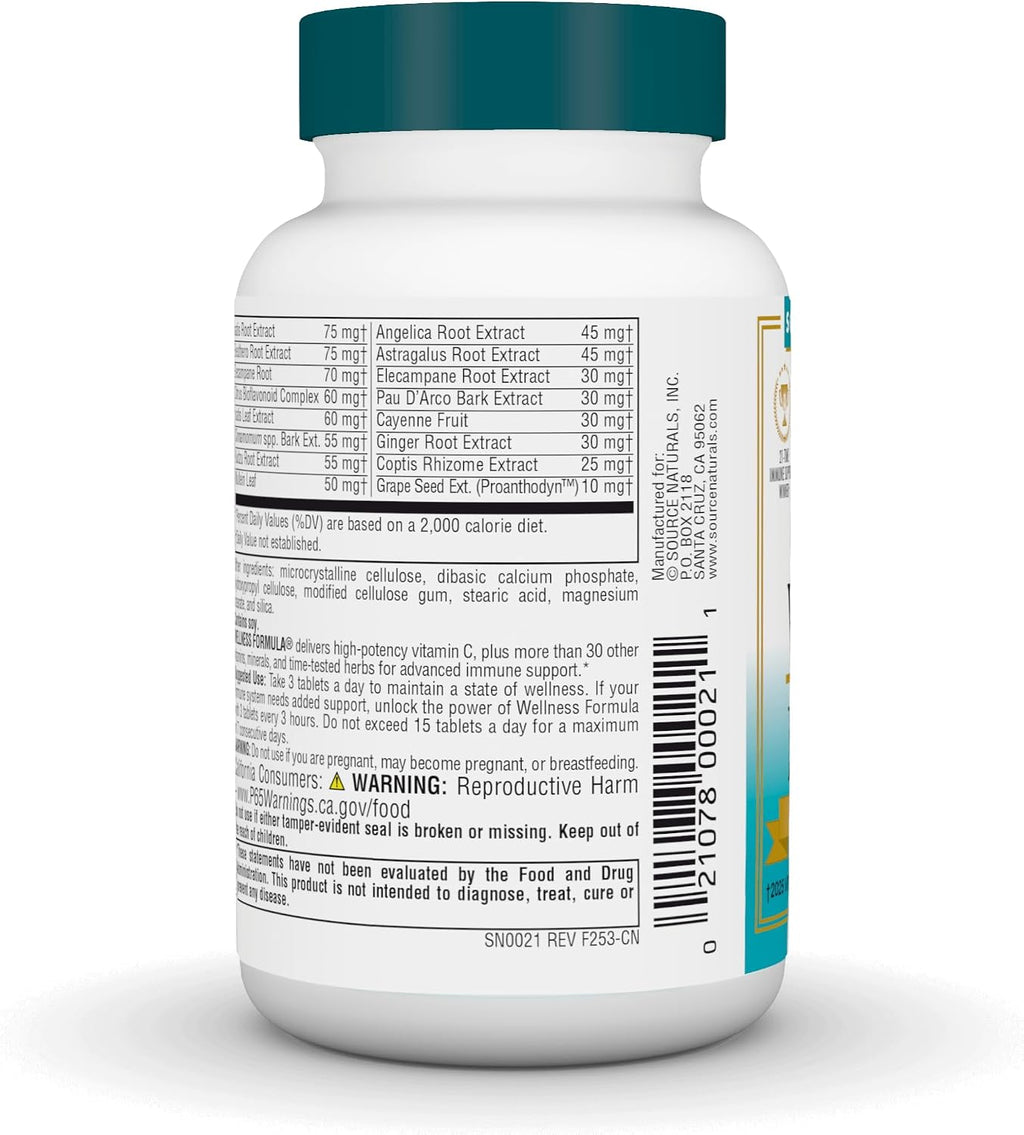 Source Naturals Wellness Formula Bio-Aligned - 45 Comprimidos