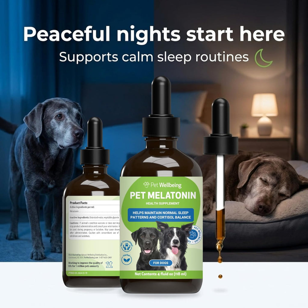 Pet Wellbeing Melatonina Líquida para Perros - 118 ml