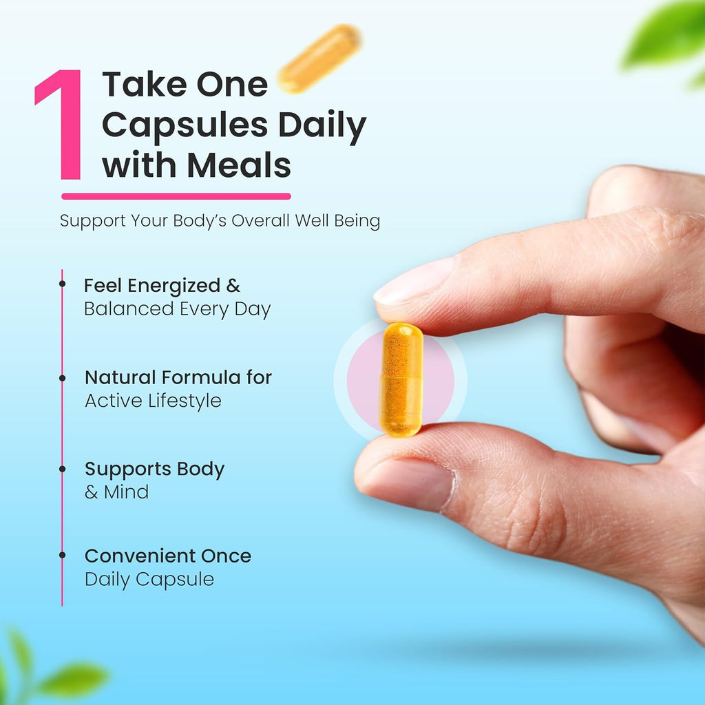 LIPOBLUE Suplemento Natural para el Bienestar - 30 Días, Cápsula Diaria