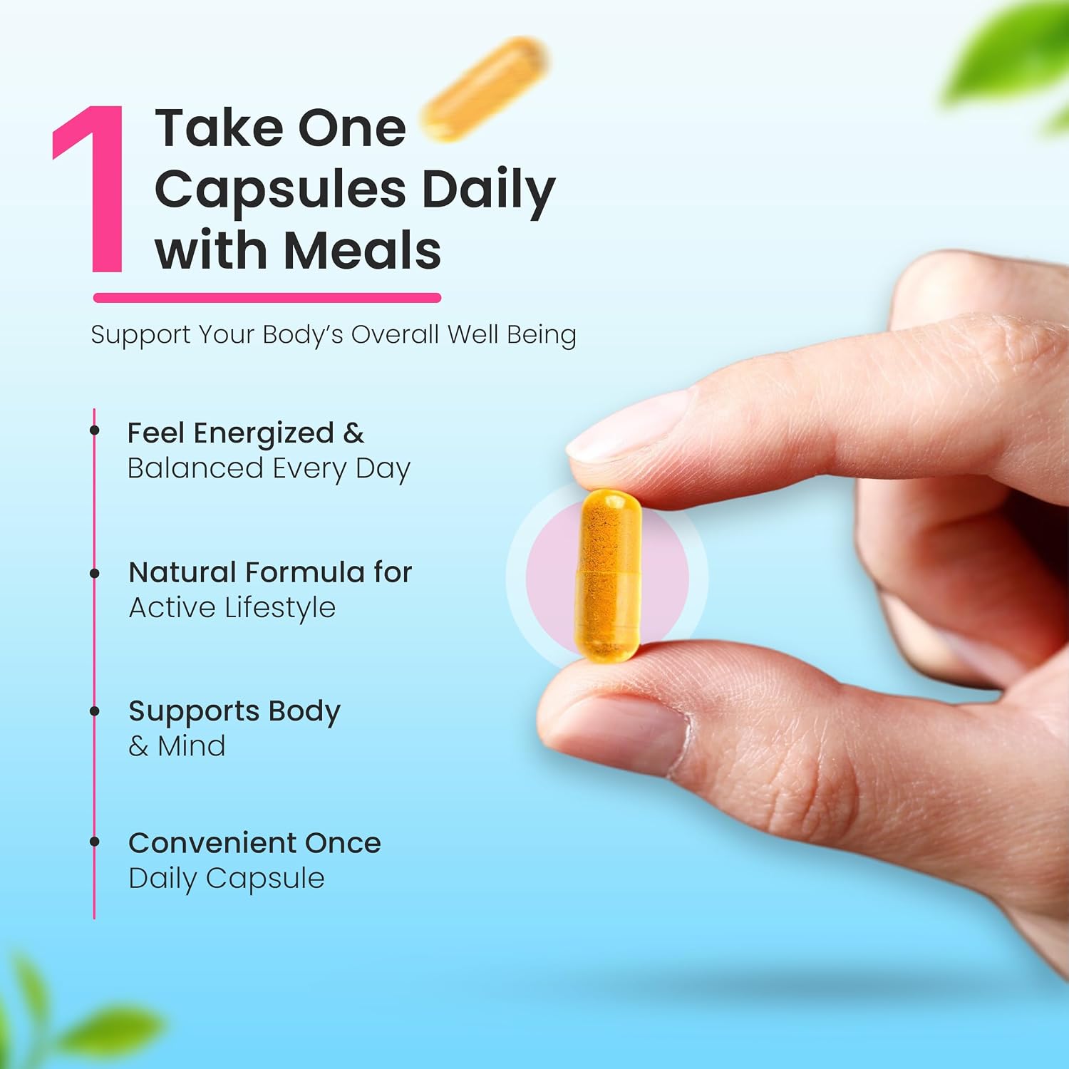LIPOBLUE Suplemento Natural para el Bienestar - 30 Días, Cápsula Diaria