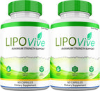 LipoVive Cápsulas, Fórmula Avanzada de Máxima Potencia, Suplemento Premium con Ingredientes Naturales (2 Envases)
