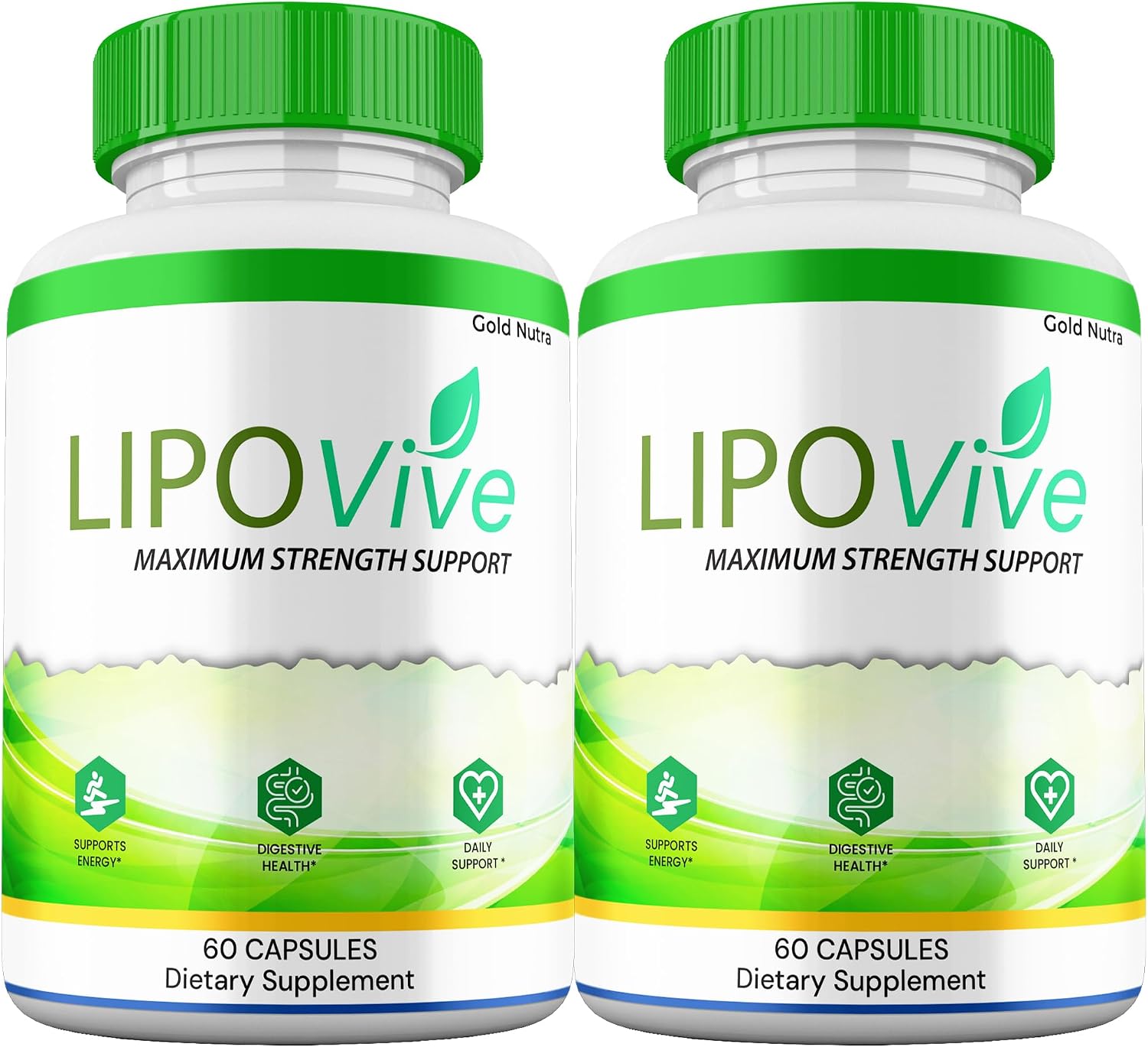 LipoVive Cápsulas, Fórmula Avanzada de Máxima Potencia, Suplemento Premium con Ingredientes Naturales (2 Envases)