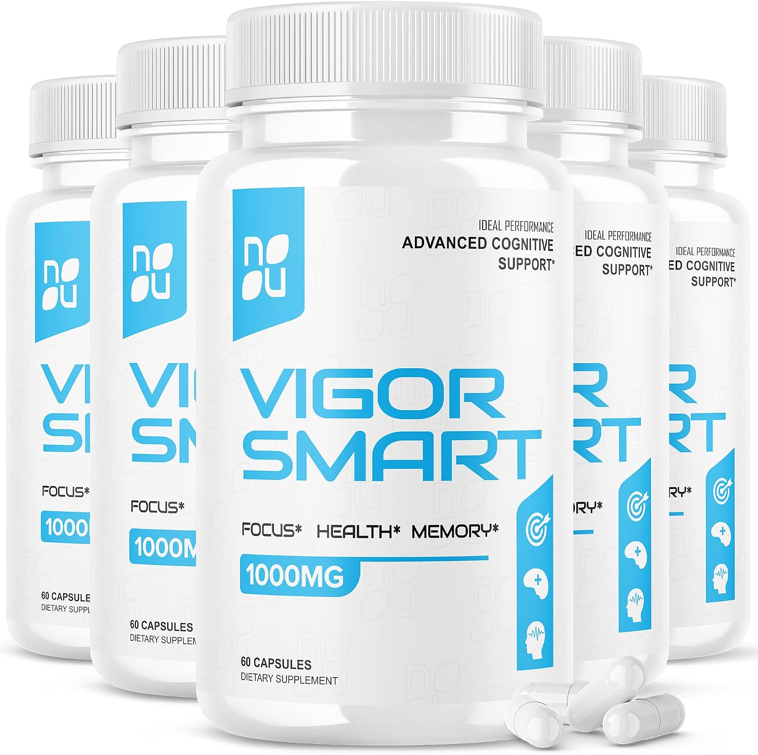 Vigor Smart Brain Booster, 300 Cápsulas, 1000mg