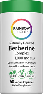 Rainbow Light Berberine Complex con Canela de Ceilán y Cromo - 60 Cápsulas Veganas