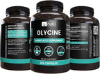 PURE ORIGINAL INGREDIENTS Glicina (365 Cápsulas) - Sin Magnesio, Sin Rellenos, Siempre Puro