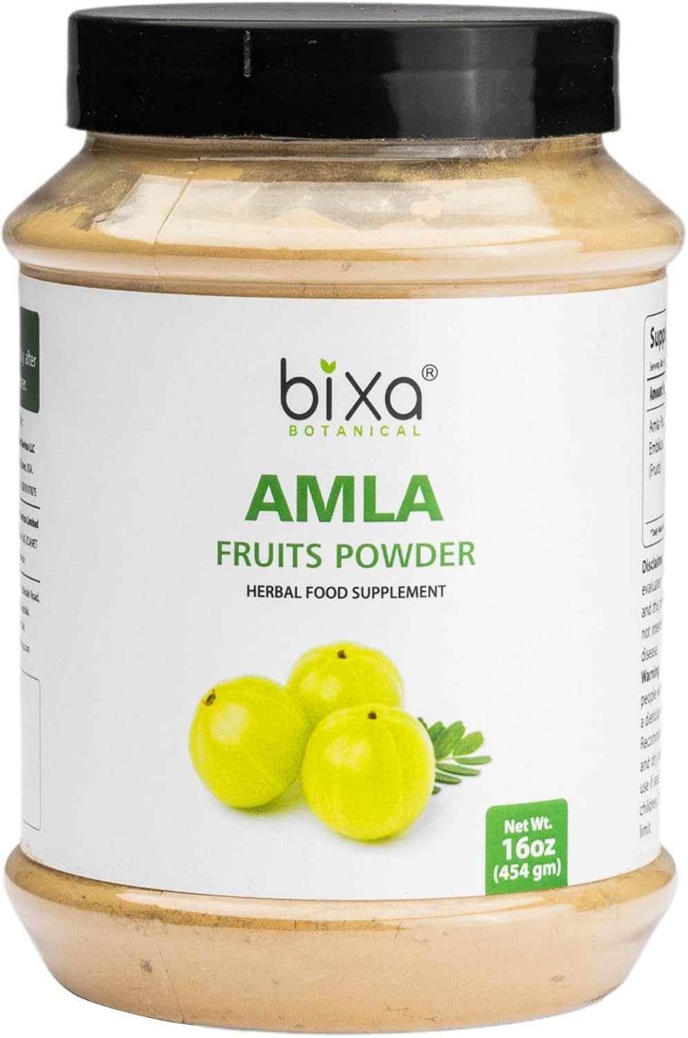 bixa BOTANICAL Amla (Amalaki) Powder - Indian Gooseberry - Rich in Natural Vitamin C - 200g