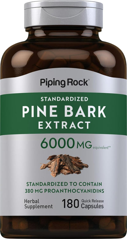 Piping Rock Extracto de Corteza de Pino en Cápsulas, 180 Unidades – Image 1