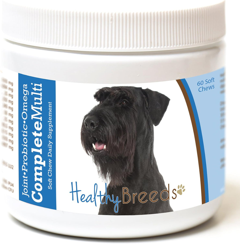 Healthy Breeds Multivitamínico Completo para Perros Giant Schnauzer - Golosinas Masticables 60 uds