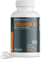Bronson Vitamina K2 MK-7 100 mcg - 120 Comprimidos