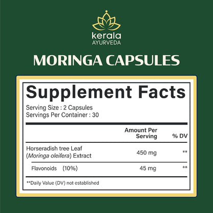 Kerala Ayurveda Moringa 450 mg - 60 Cápsulas Vegetales – Image 8