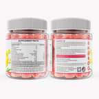 Inositol Gummies con Aceite de Onagra para Mujeres - 40:1 Myo-Inositol 2000mg & D-Chiro Inositol 50mg con Vit D3 B6 B12 y Zinc, Sin Azúcar, Vegano (60 unidades)