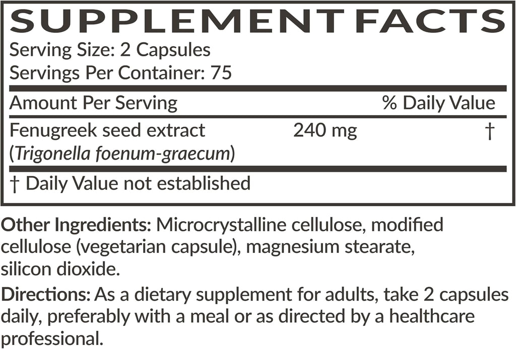 Futurebiotics Fenogreco Extra Strength - 150 Cápsulas Vegetarianas