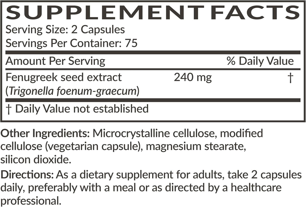 Futurebiotics Fenogreco Extra Strength - 150 Cápsulas Vegetarianas – Image 6