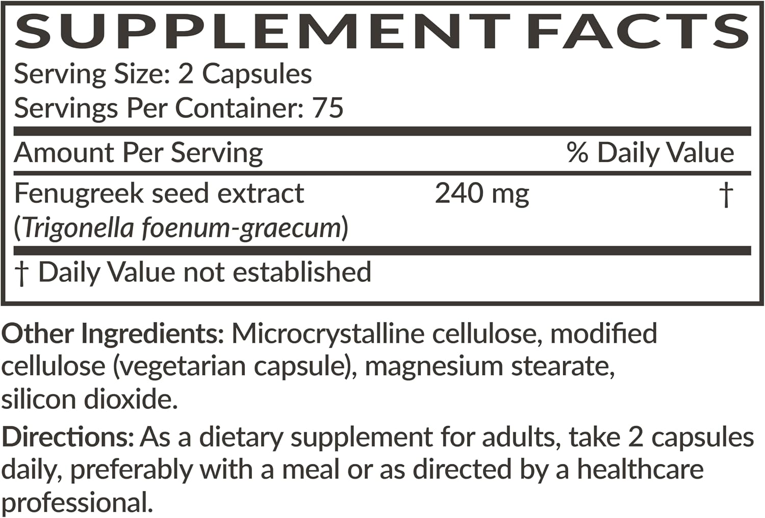 Futurebiotics Fenogreco Extra Strength - 150 Cápsulas Vegetarianas