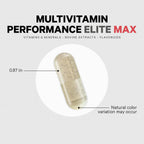 Codeage Multivitamin Performance Elite Max – Multivitamínico diario con vitaminas A, complejo B, C, D3, E y vitamina K (MK-4, MK-7), minerales, botánicos, mezcla de órganos de res alimentada con pasto y luteína – 90 cápsulas