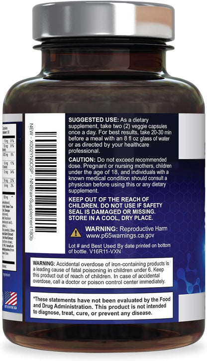 Brain Memory Supplement - 3X Strength – DMAE : Un compuesto que se encuentra de forma natural en el cerebro y que – Image 8