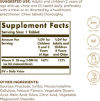 Solgar Vitamina D3 (Colecalciferol) 25 mcg (1000 UI), Sabor Natural Fresa Plátano – 100 Comprimidos Masticables – Sin OGM, Kosher