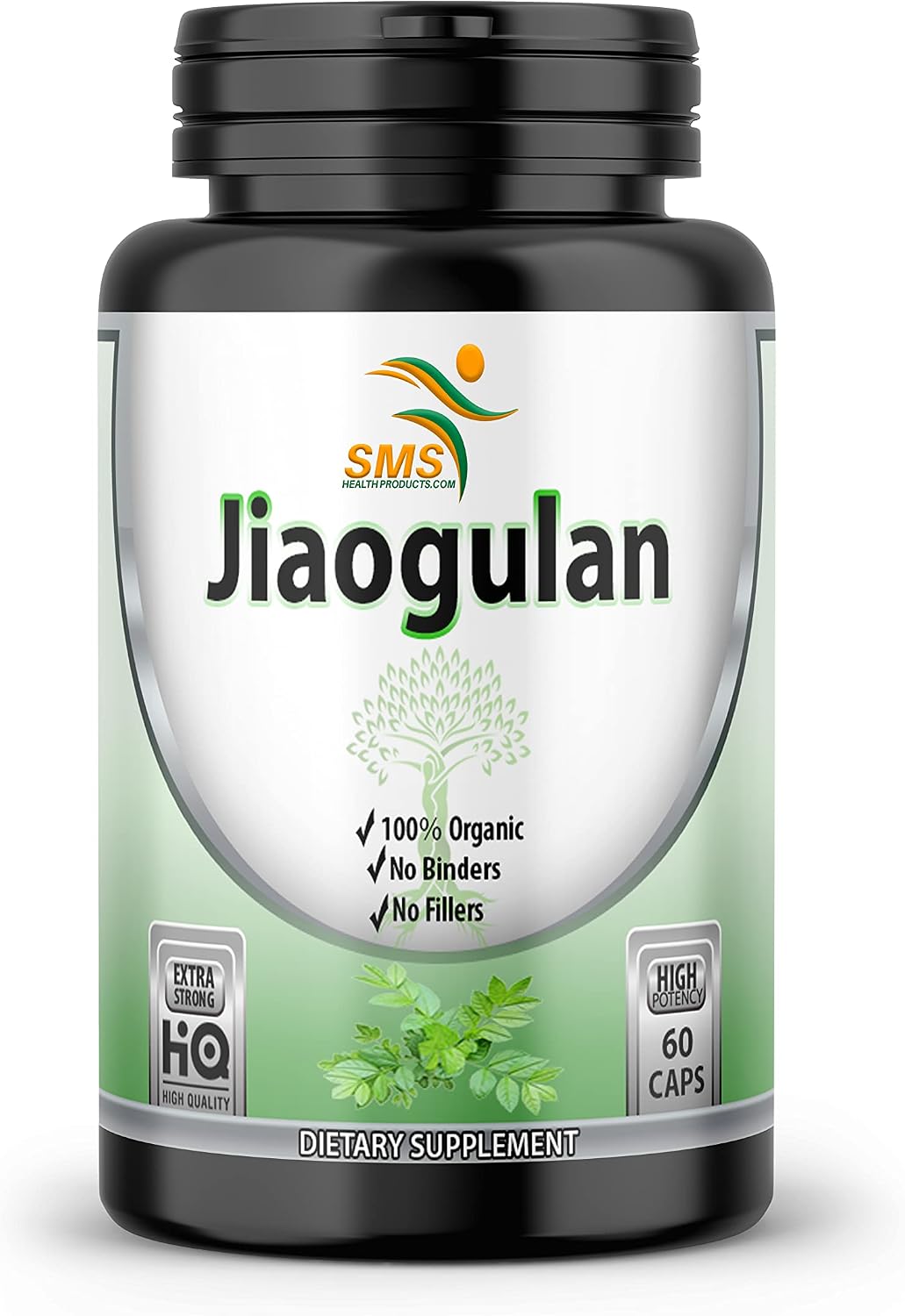 Jiaogulan 10:1 Extracto en Cápsulas - 500mg por Cápsula, 60 Cápsulas Veganas
