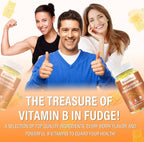 Complejo de Vitaminas B con Biotina, Colina, Inositol, Vitamina C y Zinc – Gominolas sin Azúcar (60 uds)