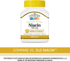 21st Century Niacina 500 mg Comprimidos de Liberación Prolongada, 100 unidades