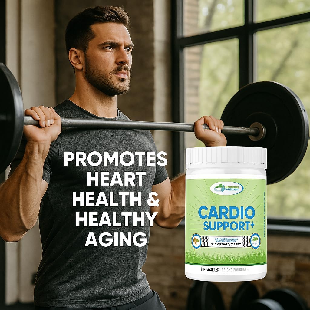 GRASSLAND NUTRITION Cardio Support - Mezcla de Órganos de Vacuno con CoQ10, B12 y Yodo, 180 Cápsulas